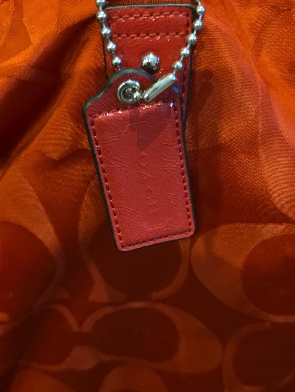 Coach Extra LARGE RED NYLON TOTE - Picture 2 of 7